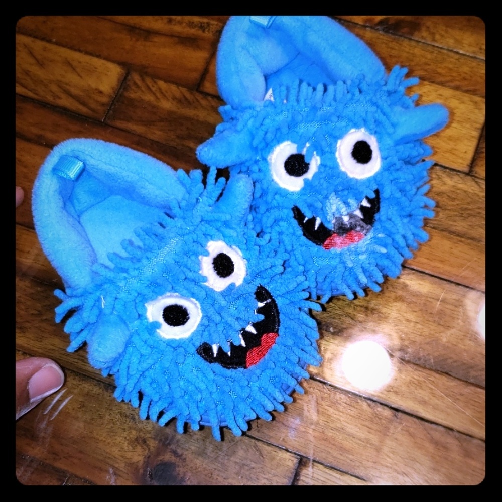 Cookie monster slippers